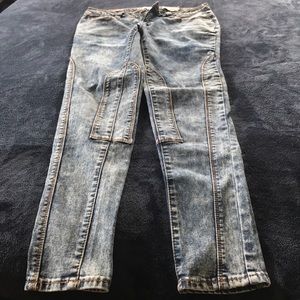 RanBeeri acid wash jeans pans